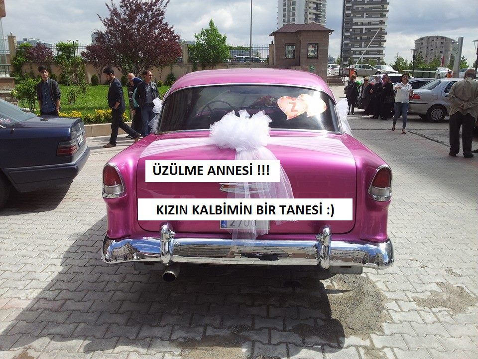 romantik gelin arabası yazıları