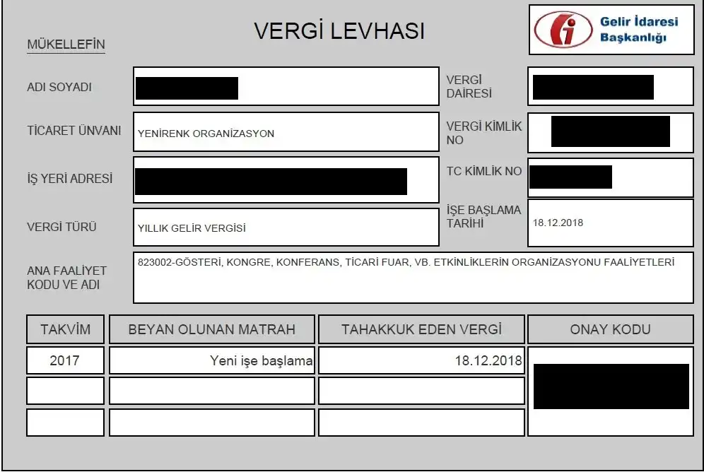 YENİRENK-ORGANİZASYON-VERGİ-LEVHASI